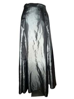 INC International Concepts Metallic Taffeta Full Length Maxi Skirt- Sz 2